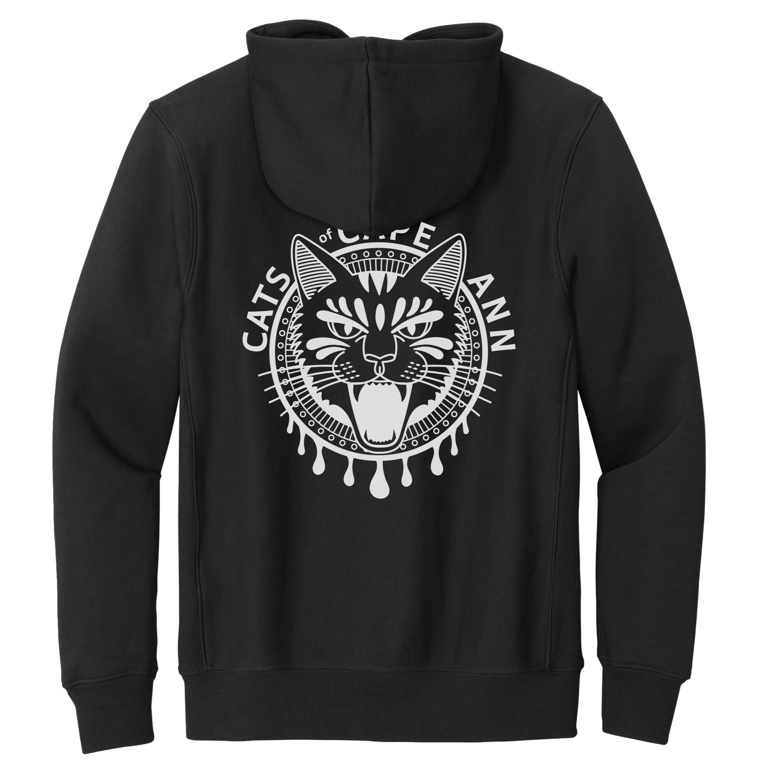 Tabby Flow Hoodie – Premium Black Cat Hoodie | COCA Apparel — COCA
